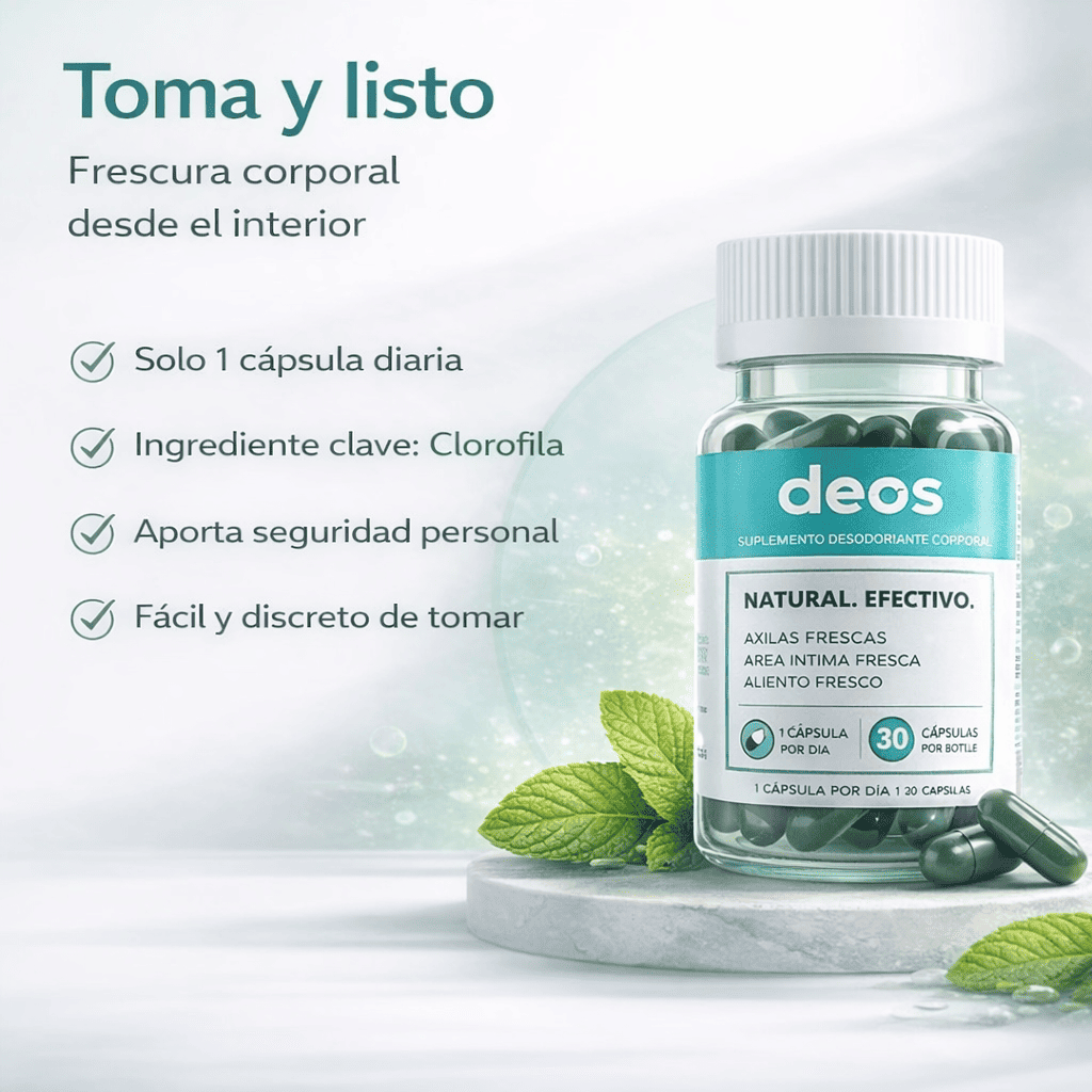 Deos Desodorante Interno Natural 30 caps