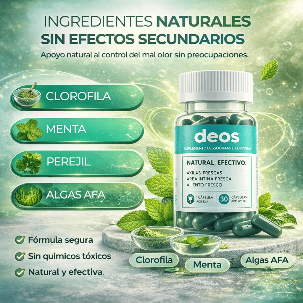Deos Desodorante Interno Natural 30 caps