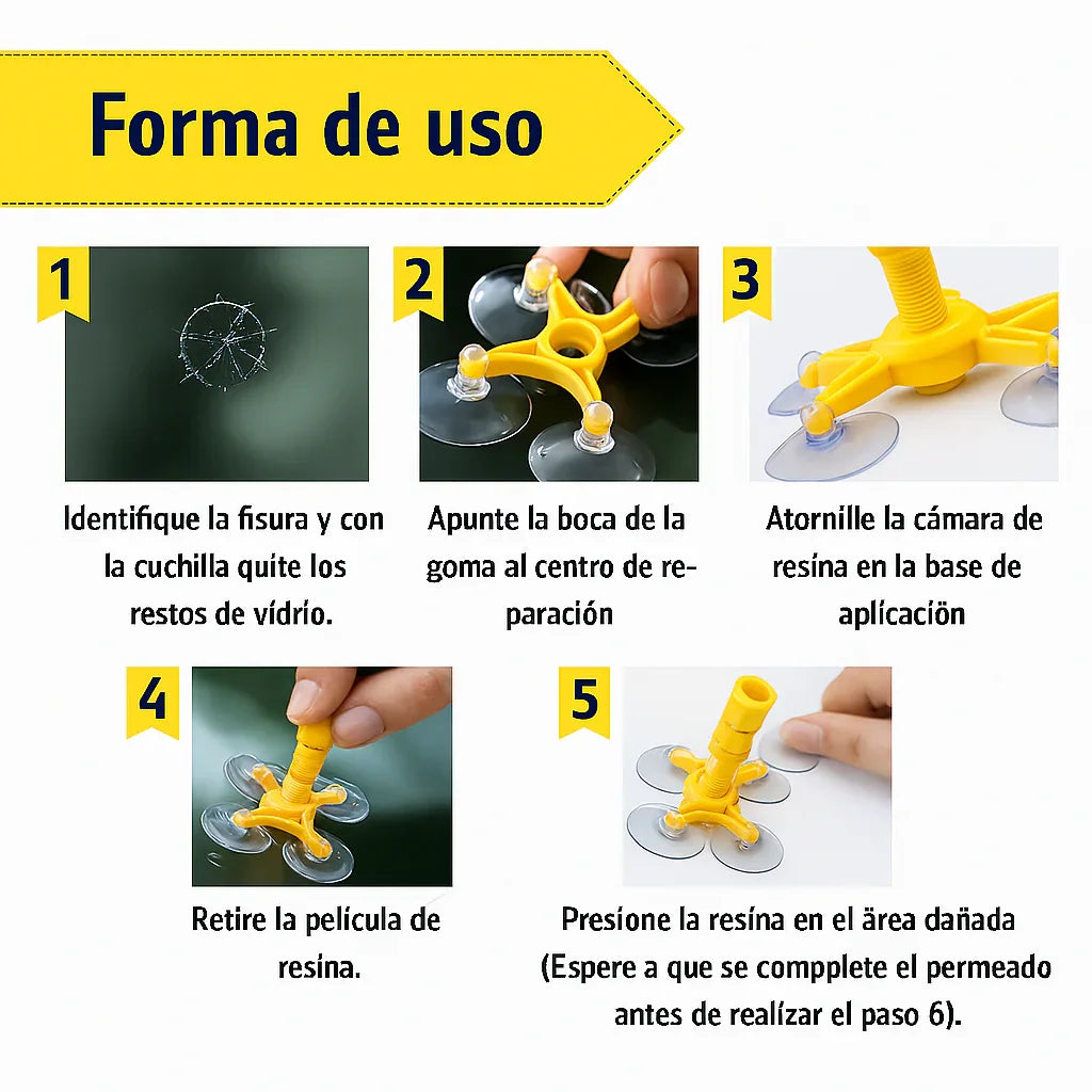 Kit Reparador De Vidrios