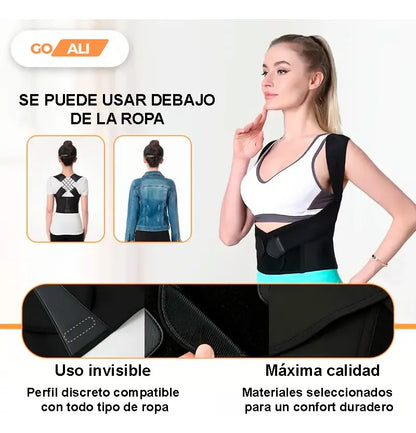Corrector de Postura ajustable para espalda y hombros