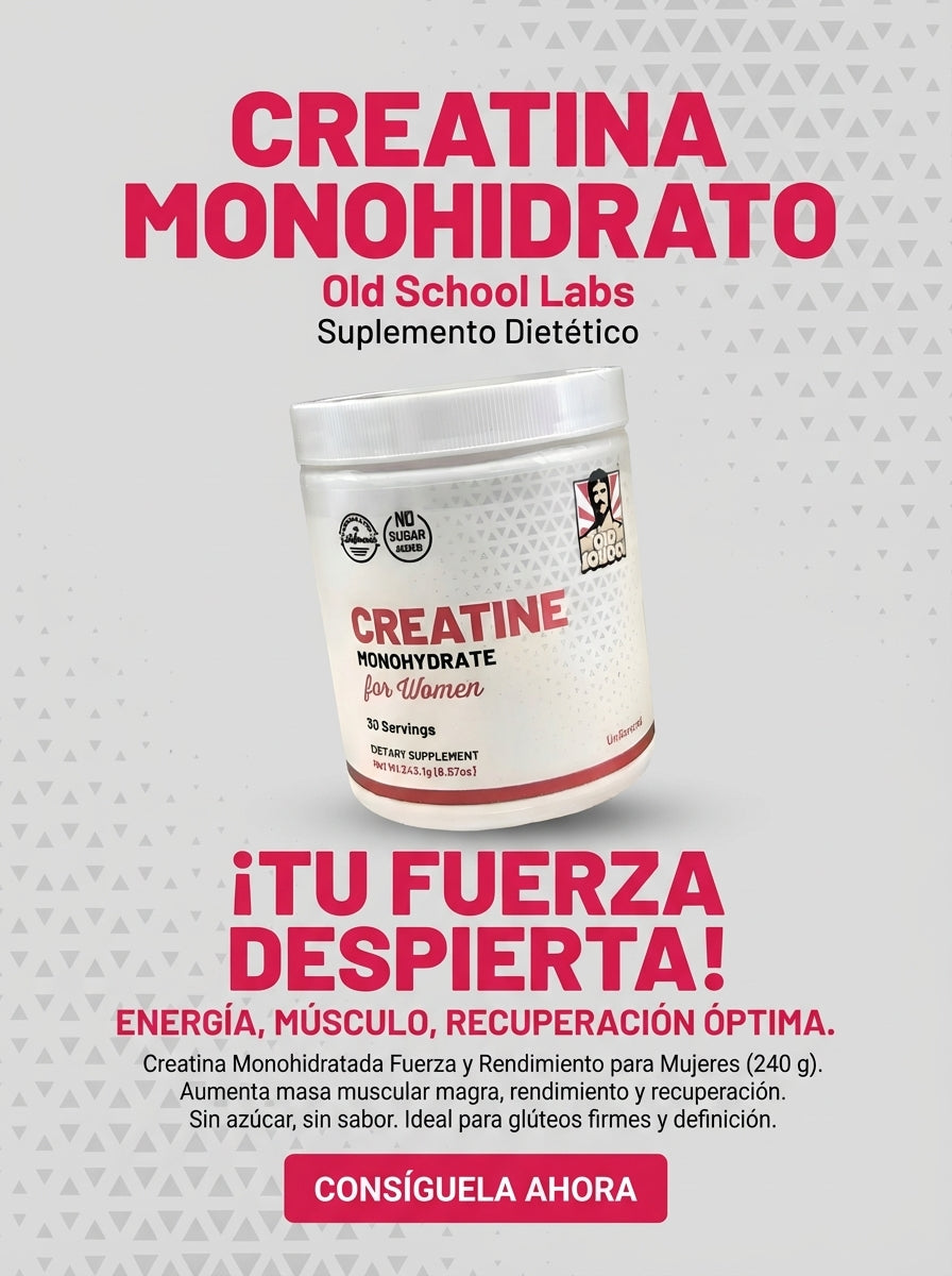 Creatine Monohydrate for Women - Creatina Monohidratada 5000mg + Colágeno y BCAA (30 Servicios) – Old School Labs™